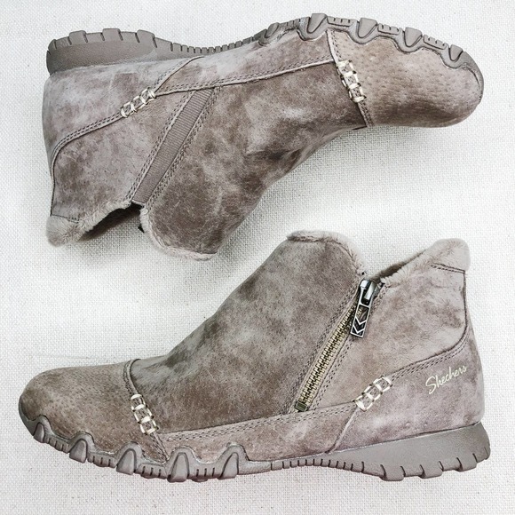 Skechers Earthy Chic Biker Ankle Boots 